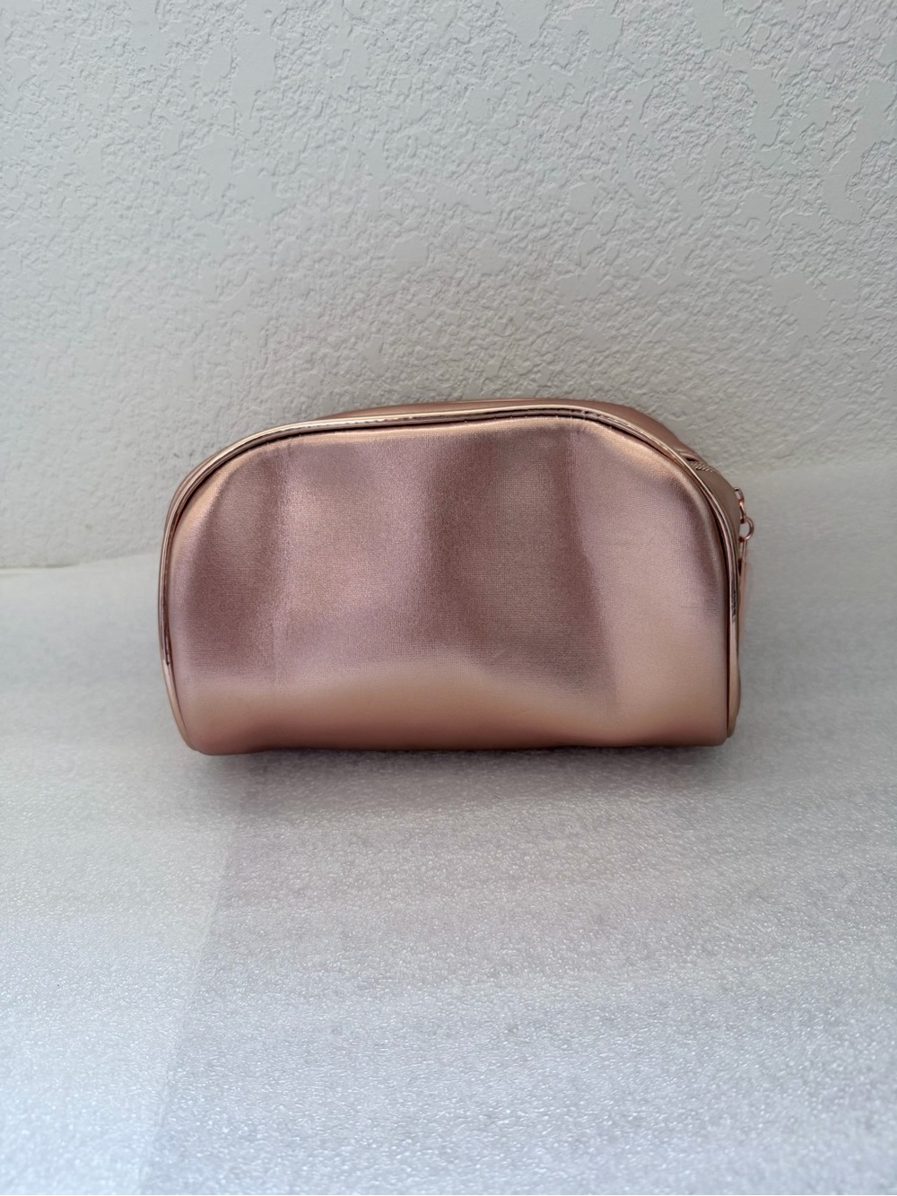 Lancome Metallic Rose Gold Makeup Pouch